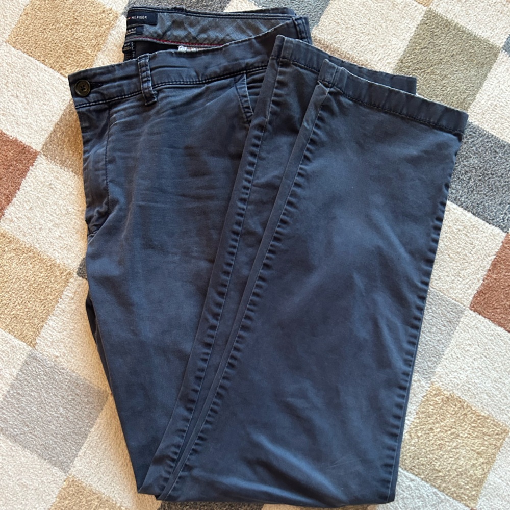 Tommy Hilfiger Charcoal Slim Fit Pants